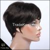 Â Rihanna Style Short Bob Indian Remy Hair Machine Made Wigs