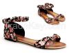 2015 Fashion Ladies Shoes Flat Fancy Women Party Dress Summer Floral Sandals G3530 