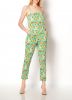2015 NEW LADIES FLOWER PRINT SEXY TUBE SUMMER CASUAL PARTY JUMPSUITS D1350