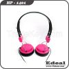 fashion appearance 32 Ohm Speaker Impedance wired kids headphone multi color