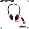 fashion appearance 32 Ohm Speaker Impedance wired kids headphone multi color