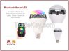 Bluetooth Smart LED Bulb E27 with Speaker, Multicolored Changing LED Lights, Colors Convert via App Software.