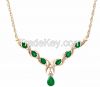 EMERALD &amp; DIAMOND NECKLACE