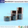Thermal transfer ribbon wax/resin ribbon for printing labels