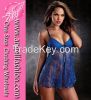 Lace Mesh Hot V-Neck Ladies Sexy Lingerie Manufacturer China