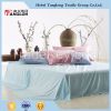 Water-ink Lotus designed Plain cotton embroidery 4pcs bedding set