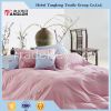 Water-ink Lotus designed Plain cotton embroidery 4pcs bedding set