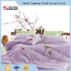 fish and lotus designed Plain cotton embroidery 4pcs bedding set