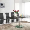 L818A Modern Extendable Glass Dining Table