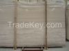 Chinese wooden white vein marble slab, tile polished, honed cross cut