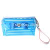 Fashion transparent PVC hand carry female cosmetic bag