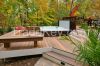 recycled composite garden decking/wpc garden flooring/plastic wood decking