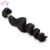 ELESIS Virgin Hair Product 1 piece Loose Curl Human Virgin Hair Extensions