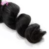 ELESIS Virgin Hair Product 1 piece Loose Curl Human Virgin Hair Extensions