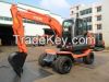 Small wheel excavator ...