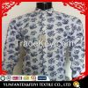 Casual cotton white printed shirt 