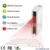 laser virtual keyboard QWERTY with power bank  for smartphones/Ipad/ Iphone/Tablet PC