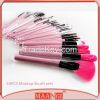 MAANGE 24pcs hot pink handle makeup brush set