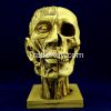 high quality yellow color human skull for Halloween decoration