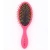 Plastic hair brush rainbow bristle hair brush for wet hair 