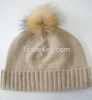 100% cashmere hats caps with ball