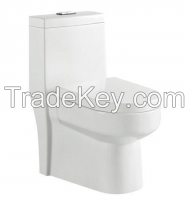 china supplier ceramic washdown color one piece toilet