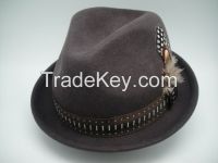 Winter Wool Felt Fedora Hat (FM001065)