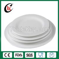 Wholesale ceramic plate cheap white porcelain dinner plates