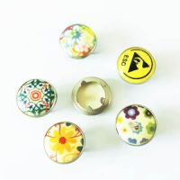 Silk Printing Prong Snap Button for Clothing