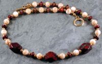 Triple Brecciated Jasper Necklace