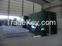 hot selling CE &amp;amp;ISO certificate 5-12MM french green , lake blue tinted float glass reflective low e glass