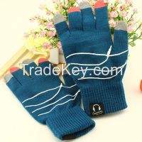 Conductive Touch Fingers Touch Screen Smart Gloves