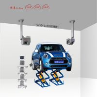 5D wheel alignment for mini-scissor lift FEG-A-5C