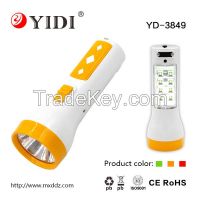 LED rechargeable portable flashlight
