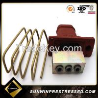 Flat anchorage for PC strand