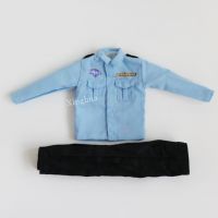 1:6 Scale Police Uniform Blue Shirt Black Pants For 12" Action Figures
