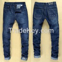 new arrival narrow bottom straight korea style men's jeans pants