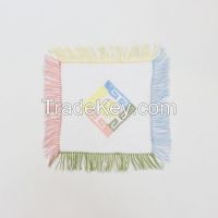 Mixed Colors Fringed Linen Cocktail Napkins