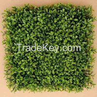Wall Landscaping Plastic Interior Artificial Leaves Grass Mat for Hedge