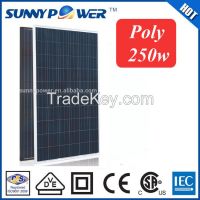 high power 250W poly solar panels dongduan pv factory direct low price panel solar