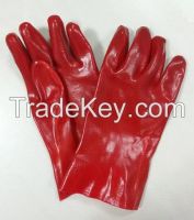Red PVC glove
