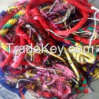 100 tons Nylon / PET Polyester / Silk / PP / PVC Polypropylene / Shoddy / Jute Fiber Yarn Rope Waste for Sale with Low Price