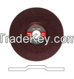 Depressed center grinding wheel for metal and stainless steel