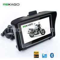 4.3 inch HD 8GB Internal waterproof IPX7 Bluetooth GPS navigator motorcycle + Windows CE 6.0+ Free Maps