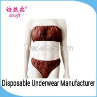New Arrival Comfortable Disposable Underwear Set Hot Girl Sexy Bra Pan