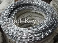 China Factory Concertina Razor Wire, Razor Wire Fencing, Razor Barbed Wire