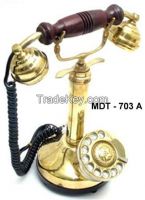 Brass Candle Maharaja Telephone 