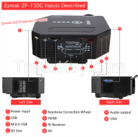 Projector Zymak Led Projector Zp800g With Warranty