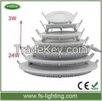 high quality aluminium white round led panel light 4W