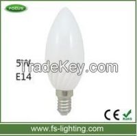 2015 new model good quality high lumen neutral white 5W E14 led bulb with hsaving energy